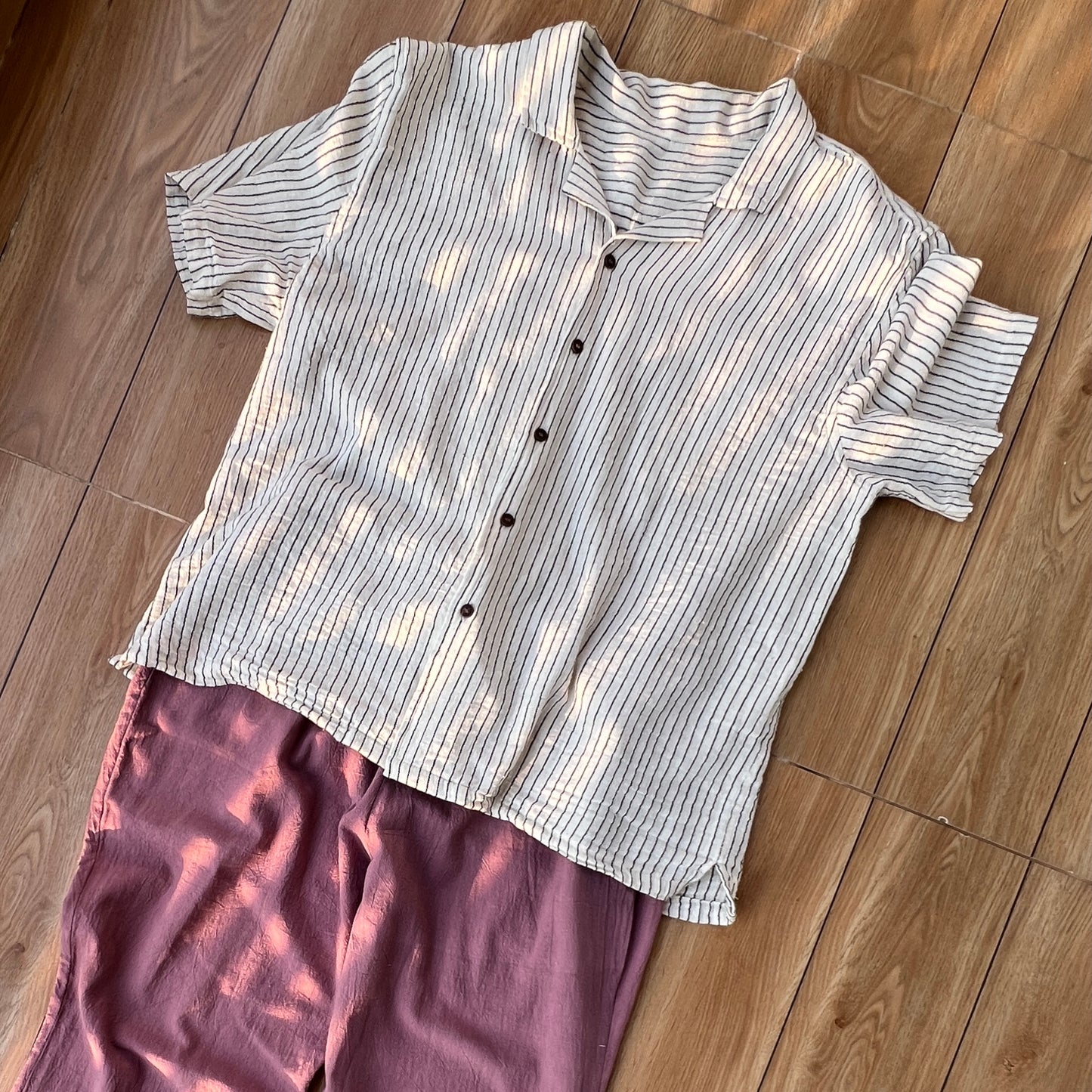 Men’s Kala Cotton Striped Shirt – Relaxed Fit
