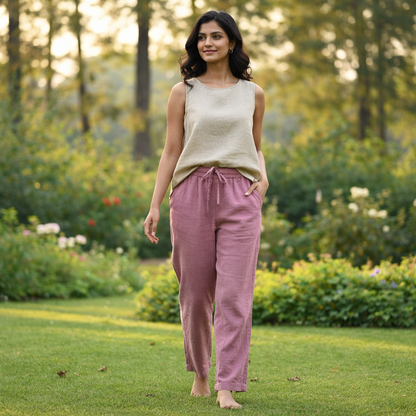 Organic Purple Sand Unisex Pants – Naturally Dyed