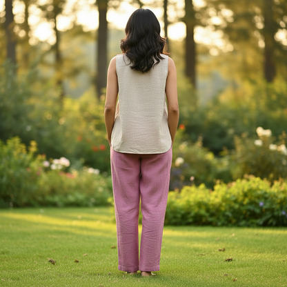 Organic Purple Sand Unisex Pants – Naturally Dyed