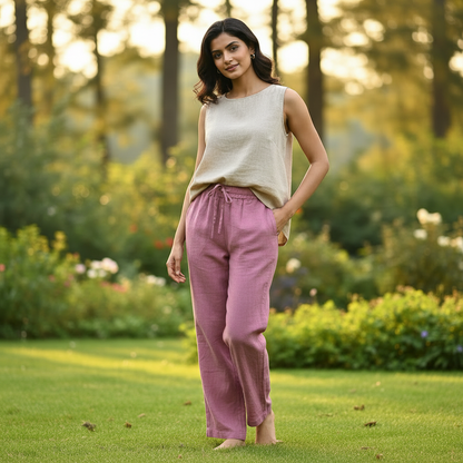 Organic Purple Sand Unisex Pants – Naturally Dyed