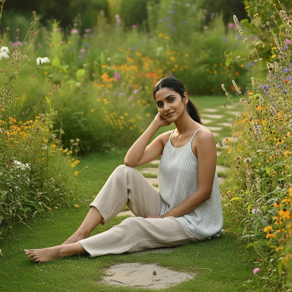 Women’s Kala Cotton Striped Blouse – Organic & Breezy