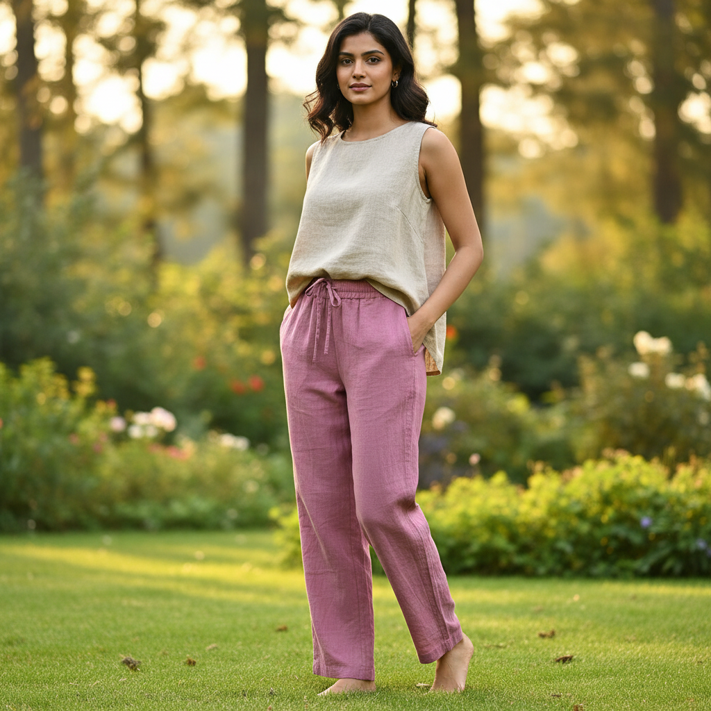 Organic Purple Sand Unisex Pants – Naturally Dyed